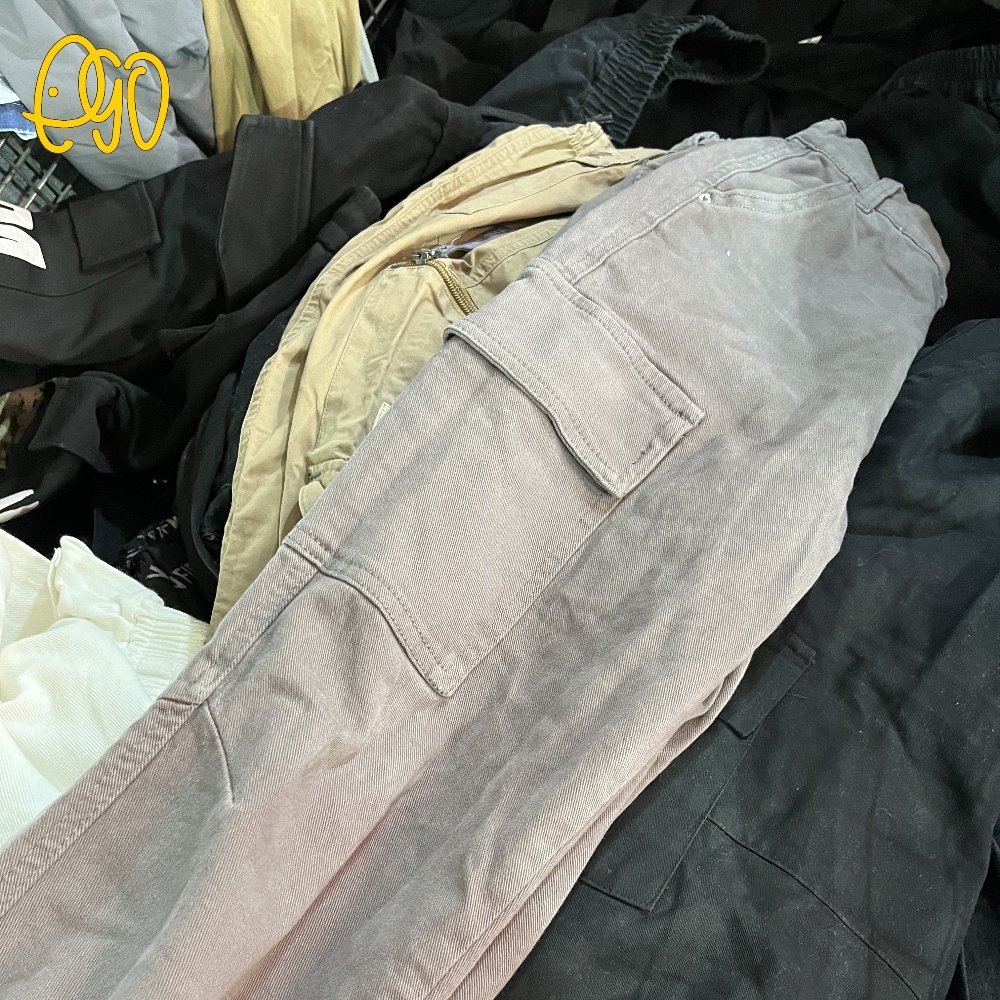 Used Clothes Premium Second Hand Clothes Men Used Cargo Long Pants Used Casual Trousers Bales For Man Clearance Sale