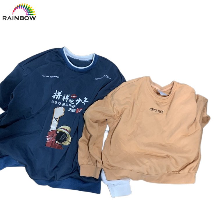 Hongyang Stock bales clothes used mix wholesale thrift mens hoodies branded ukay preloved man luxury sweatshirts in bundle