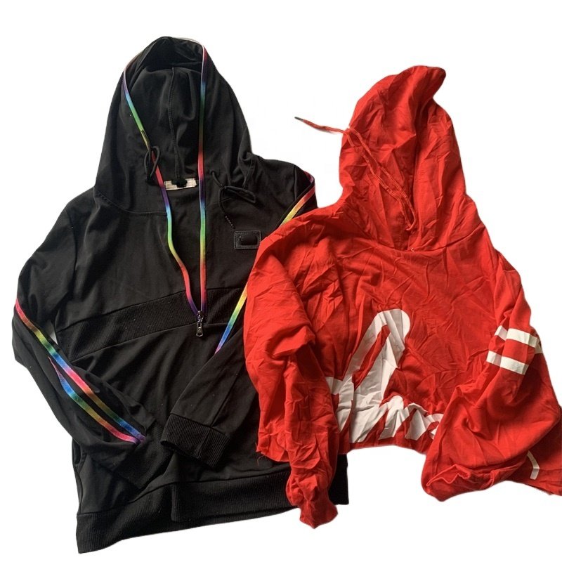 Hongyang Stock bales clothes used mix wholesale thrift mens hoodies branded ukay preloved man luxury sweatshirts in bundle