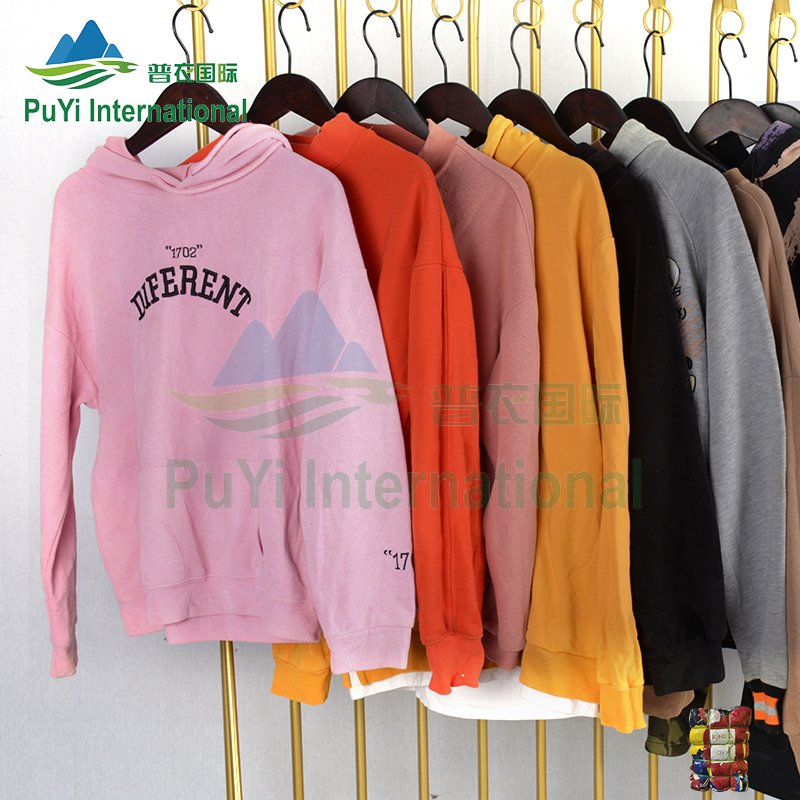 Branded Used Thick Hoody Sportswear Korean Bales Mix Man Clothing Clothes Unlined Hoodies Sweatshirts Apparel Stock Clothing