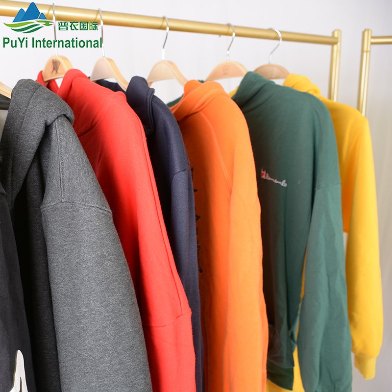Branded Used Thick Hoody Sportswear Korean Bales Mix Man Clothing Clothes Unlined Hoodies Sweatshirts Apparel Stock Clothing
