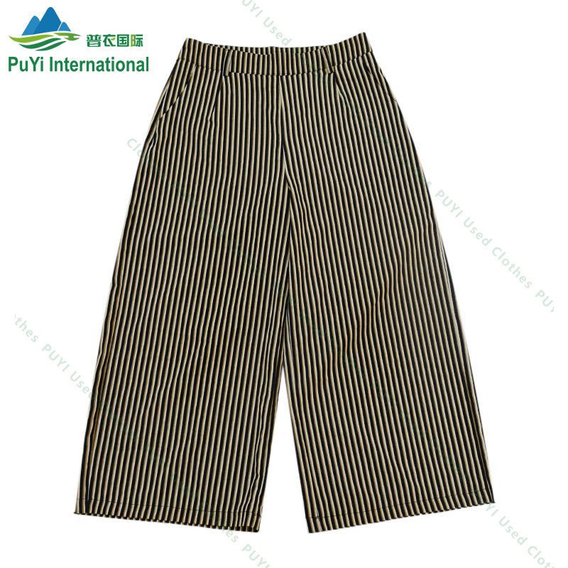 bohemian ladies wide leg palazzon pants bulk used clothes europe bales second hand brand used clothes from uk pant