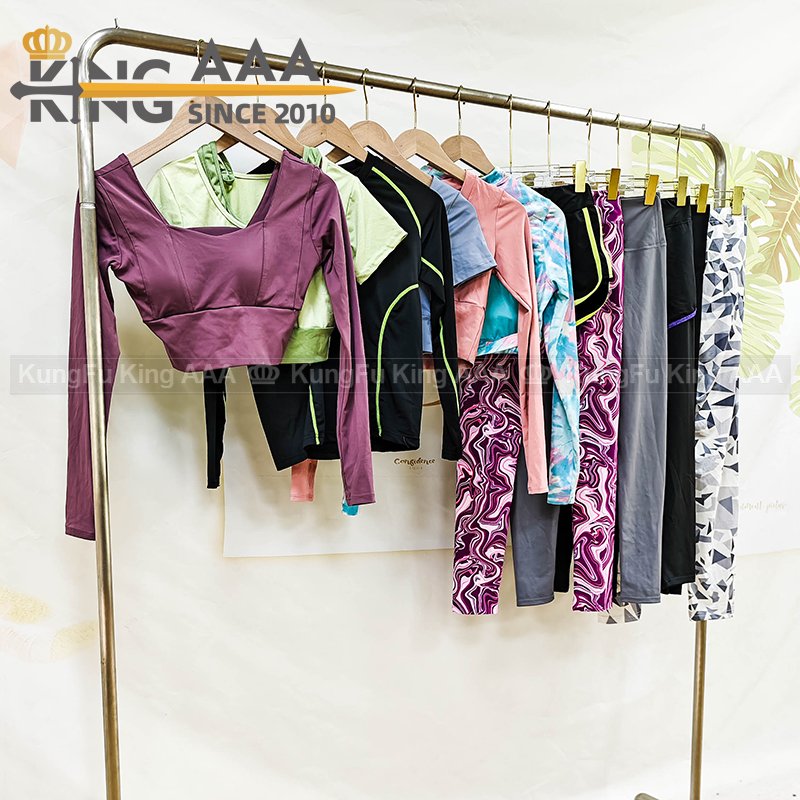 yoga shorts tops mixed ball import pakaian bekas used clothes bales second hand clothes bales from uk 45kg-50kg