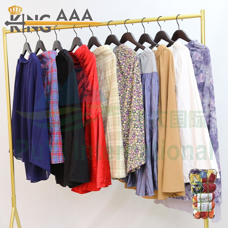 Pleated Skirt Custom Casual summer Women Skirts used clothing stock apparel