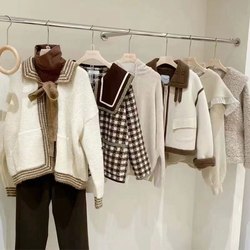 Supplier Fashion Used Loose Long Ladies Second Hand Cardigan Women's Ladies Fashion Sweater Stock