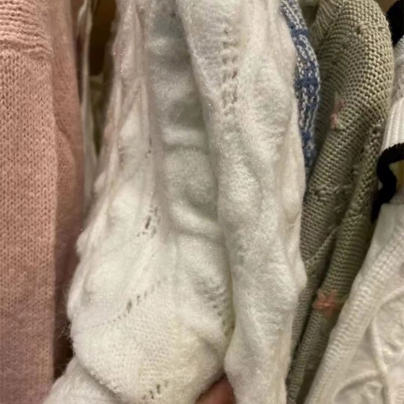 Supplier Fashion Used Loose Long Ladies Second Hand Cardigan Women's Ladies Fashion Sweater Stock