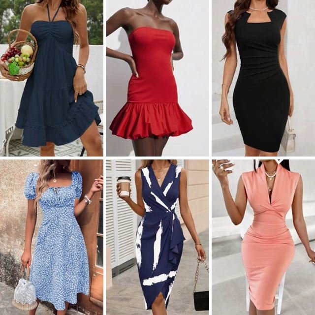 2024 Summer Short sleeved Dress used Women's Casual Clothing Dress Random Shipment