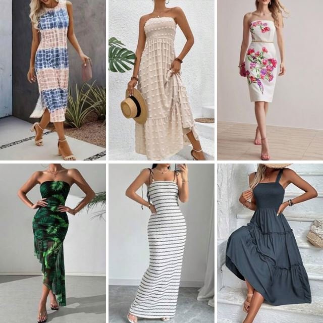 2024 Summer Short sleeved Dress used Women's Casual Clothing Dress Random Shipment