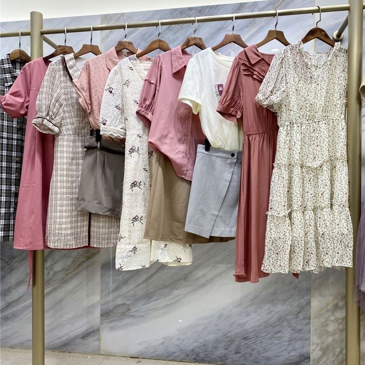 2024 Wholesale Cheap Summer Brand Women's Wear Mixed Used Dress Stock