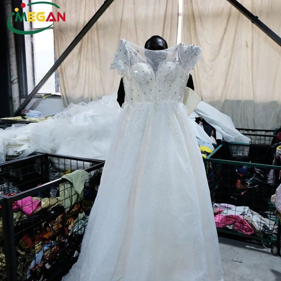 Megan Factory Wholesale High Quality Fashionable Ladies Dress Used Clothes For Hot Summer