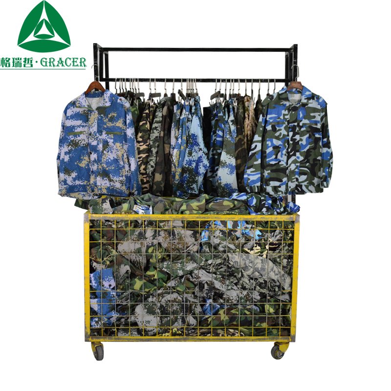 Thrift Camouflage Jacket Used Clothing Second Hand Camouflage Pattern Coat Bales Winter Clothes For Men Mix Color