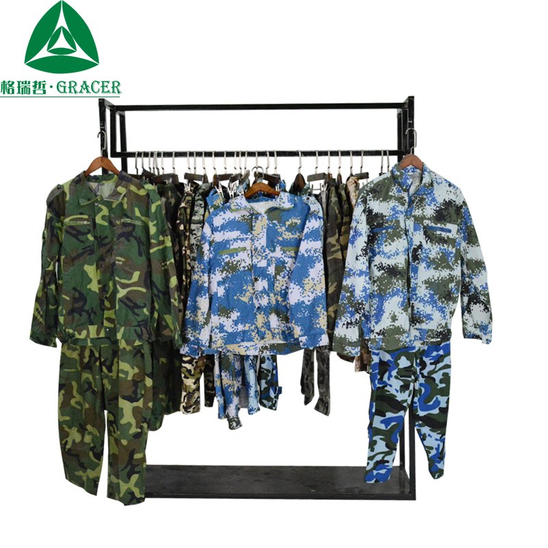 Thrift Camouflage Jacket Used Clothing Second Hand Camouflage Pattern Coat Bales Winter Clothes For Men Mix Color