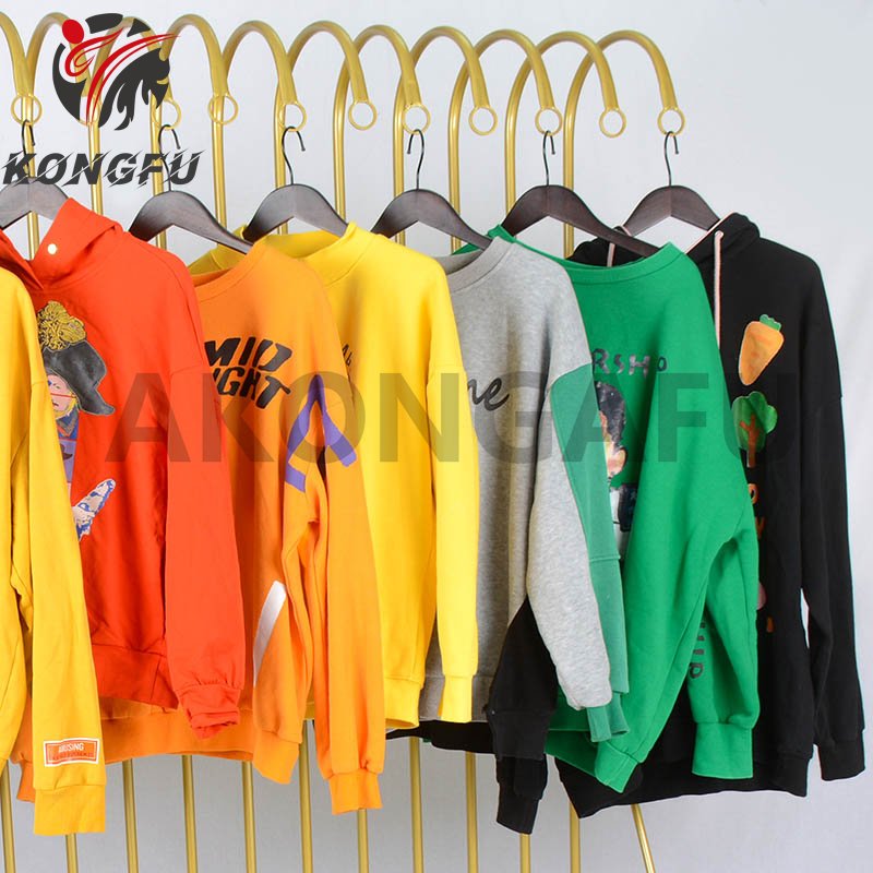 AKONGFU apparel stock a grade cheap hoody hoodies jacket for men stylish apparel european stock used clothes in bulk