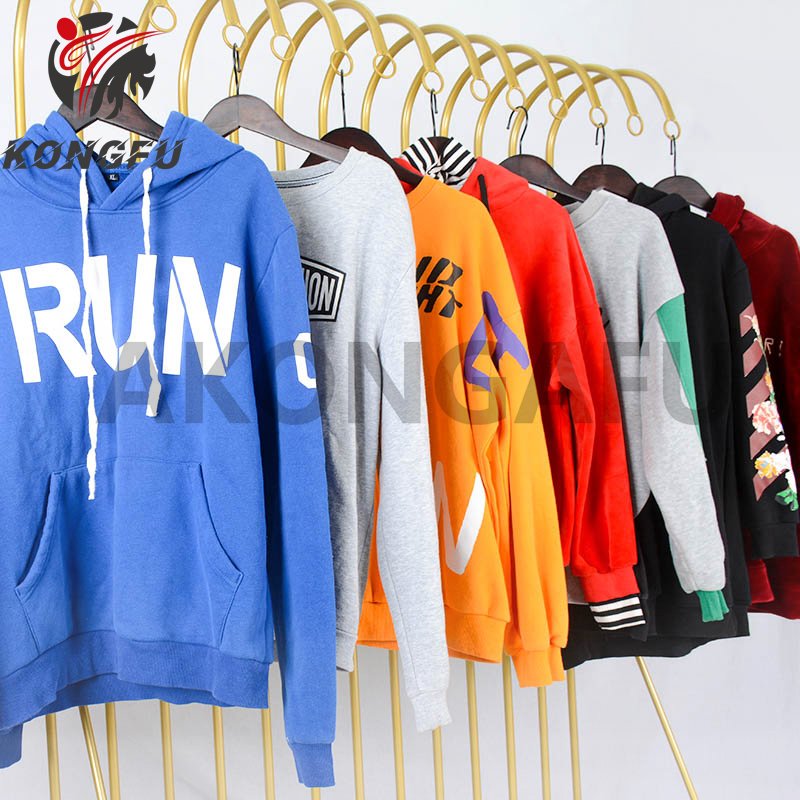 AKONGFU apparel stock a grade cheap hoody hoodies jacket for men stylish apparel european stock used clothes in bulk