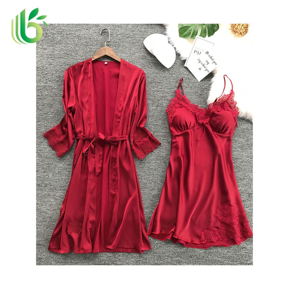 Summer Ladies Silk Pajamas A Grade Material Sale Used Clothes