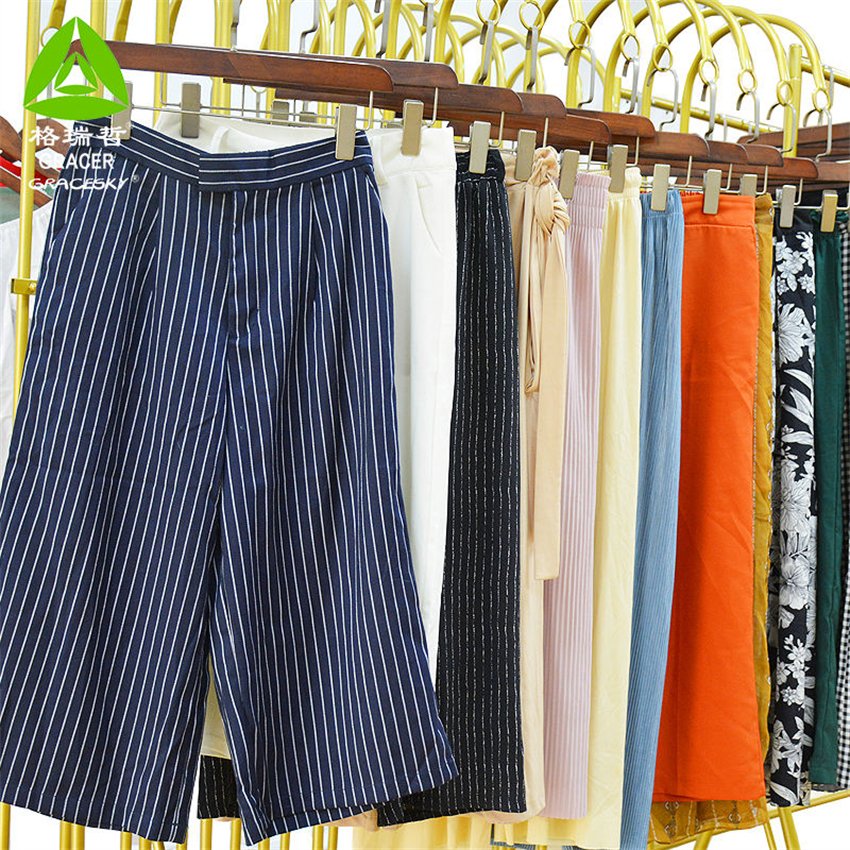 Wideleg Pants Bale Lots Of Used Clothes Uk And Canada Second Hand Clothes Aaa Grade Bales