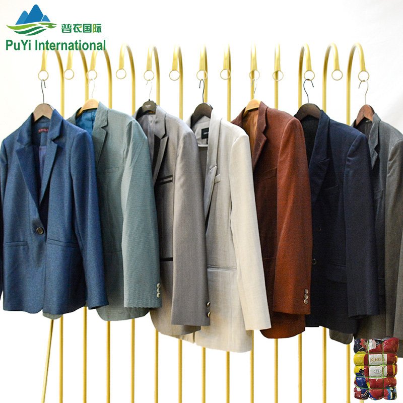 Men suit business blazer coat men's used clothes branded men bale second hand clothes used jackets clothing
