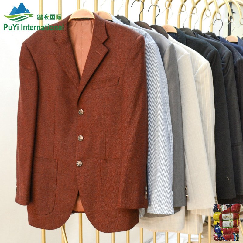 Men suit business blazer coat men's used clothes branded men bale second hand clothes used jackets clothing