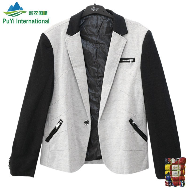 Men suit business blazer coat men's used clothes branded men bale second hand clothes used jackets clothing