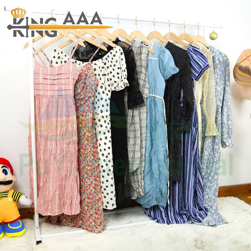 Mixed Used Clothing 45Kg ladies elegant Silk Dress ropa por mayor Europe Used Clothes branded