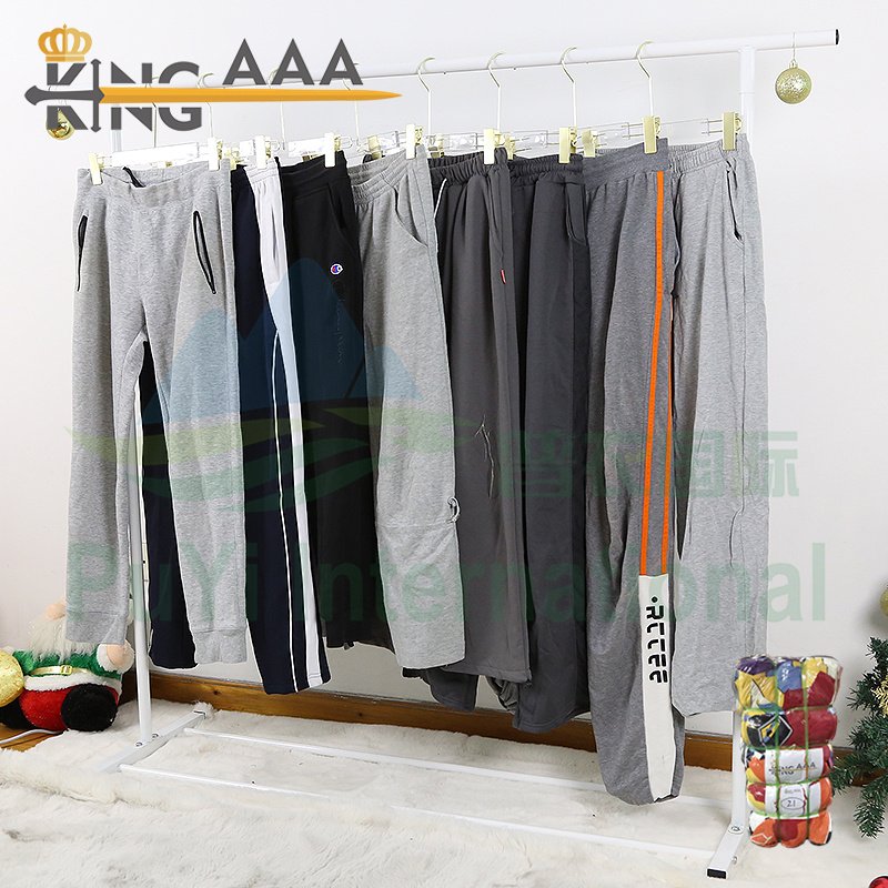 Second hand sportswear cheap price used clothes bales international men pants