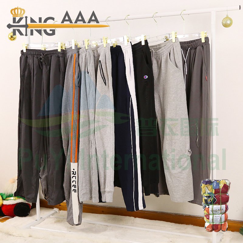 Second hand sportswear cheap price used clothes bales international men pants