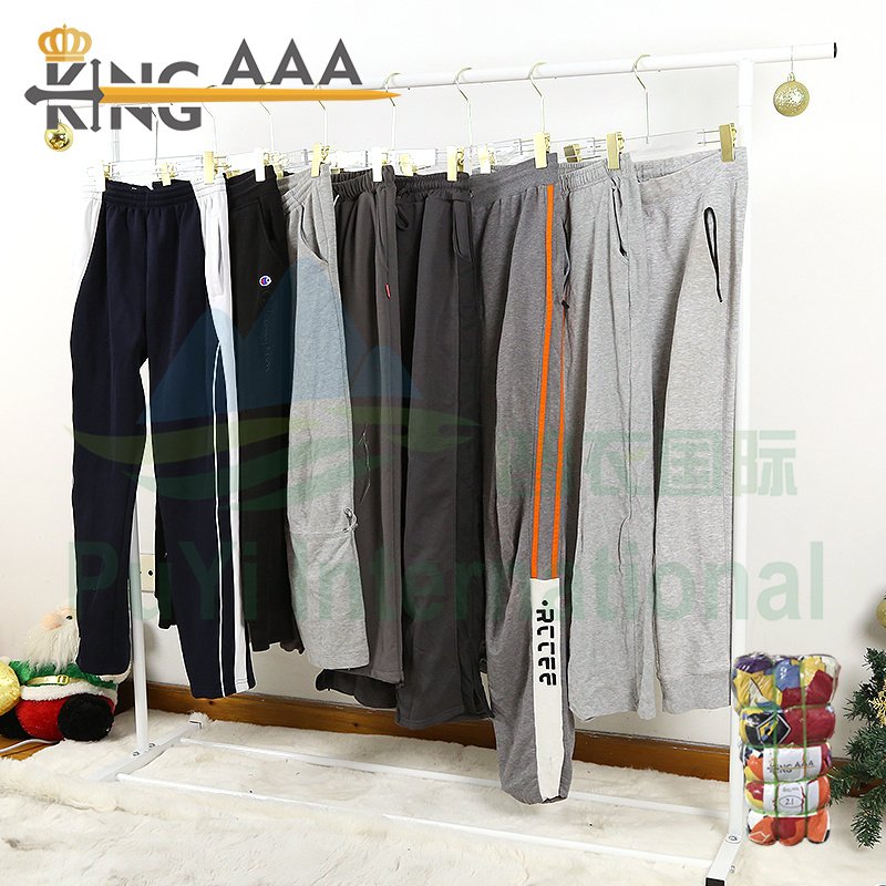 Second hand sportswear cheap price used clothes bales international men pants