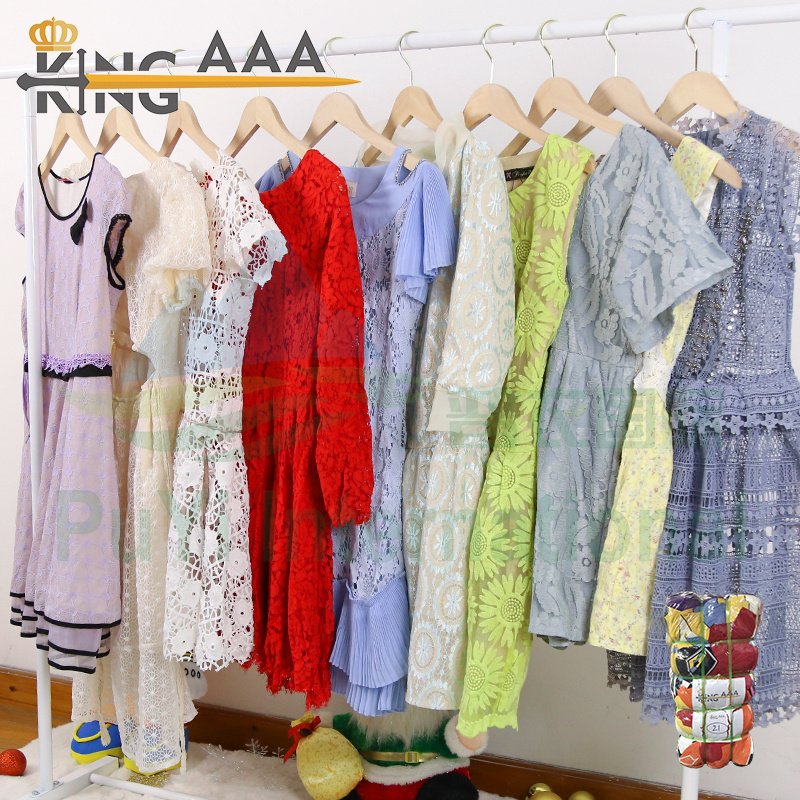 Puyi KingAAA ropa usada second hand dress designer used clothes summer ladies dress premium