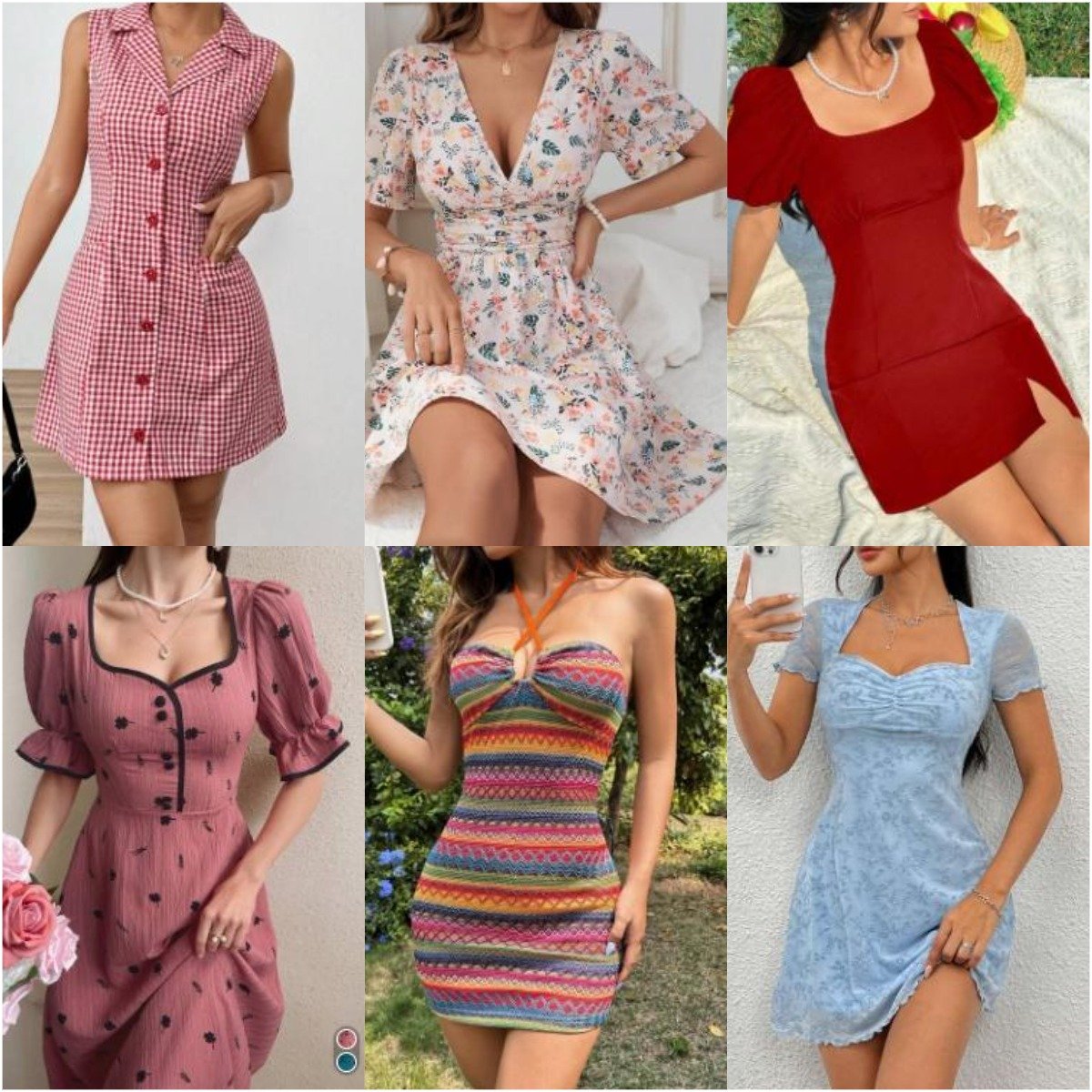 Brand Women's Mix Style Stock Dresses T-shirts Small Shirts Pants Skirts used clothes