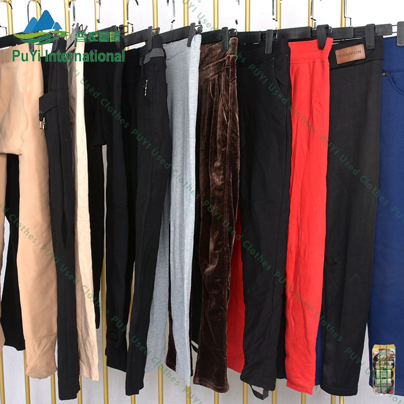 Ladies legging pant winter branded used clothes second hand wholesale used clothing bales from usa