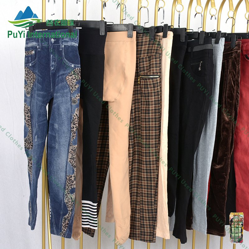 Ladies legging pant winter branded used clothes second hand wholesale used clothing bales from usa