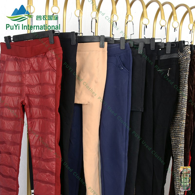 Ladies legging pant winter branded used clothes second hand wholesale used clothing bales from usa