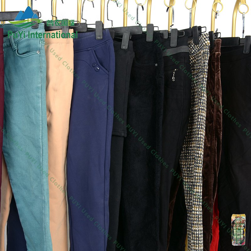 Ladies legging pant winter branded used clothes second hand wholesale used clothing bales from usa