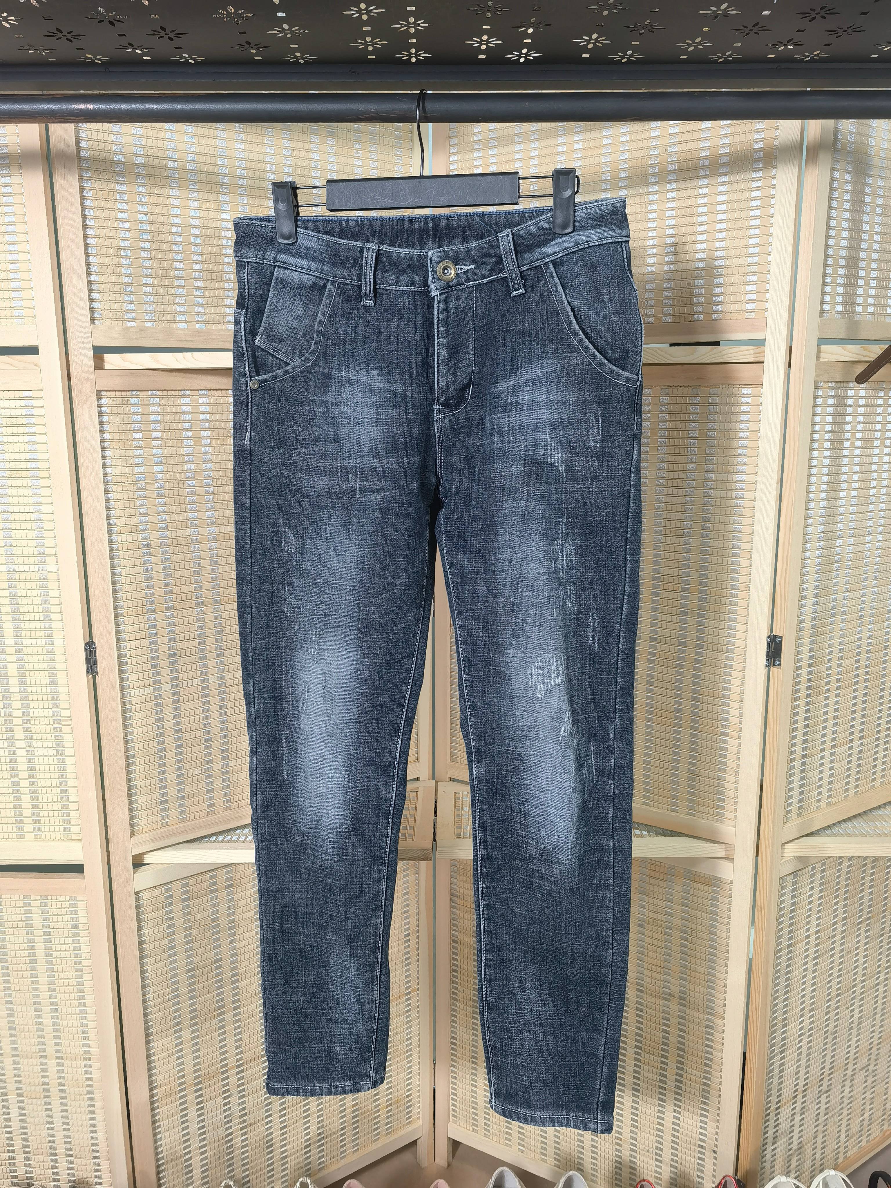 Wholesale High Quality Popular Stylish Casual Thick Second Hand Men's Jeans Used Clothes