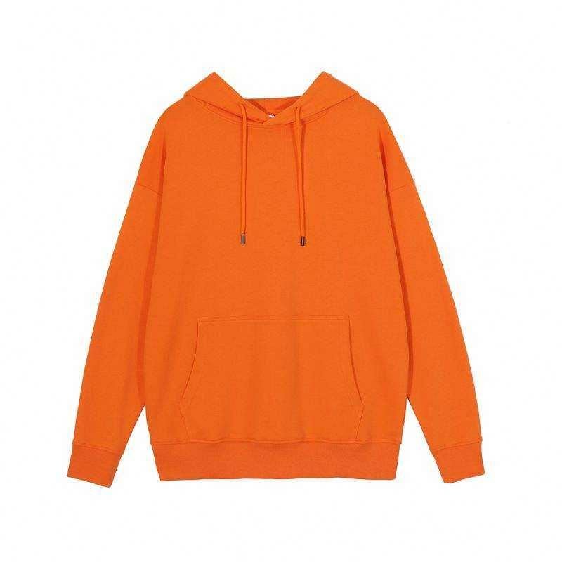 Luxury designer 100% cotton terry heavy weight unisex plain sweatshirts oversized hoodie stock