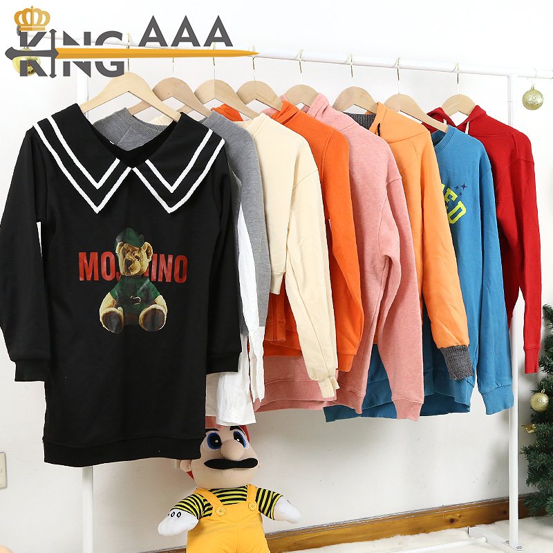 Luxury branded second hand clothes pressed package man hoodies used clothing bales for ukay