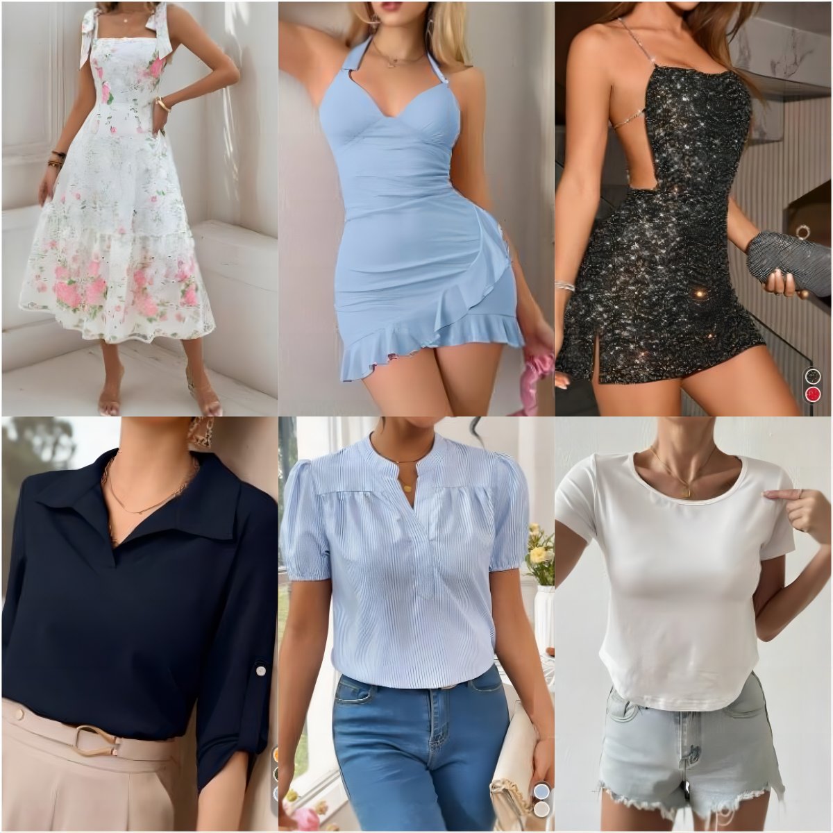 New Women's dresses ropa Wholesale Pacas De Ropa Branded Women Dress Tops T-shirt Clothes bale