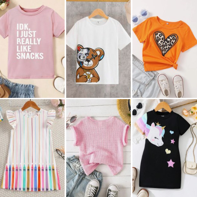 Inventory brand wholesale children's clothing printed clothing sets clothes mixed styles random shipment