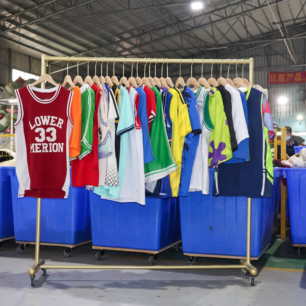 Hot Sale Vintage Jersey Men Women Mixed Second Hand Summer Top Ukay Bale Trendy Used Clothes for Adults