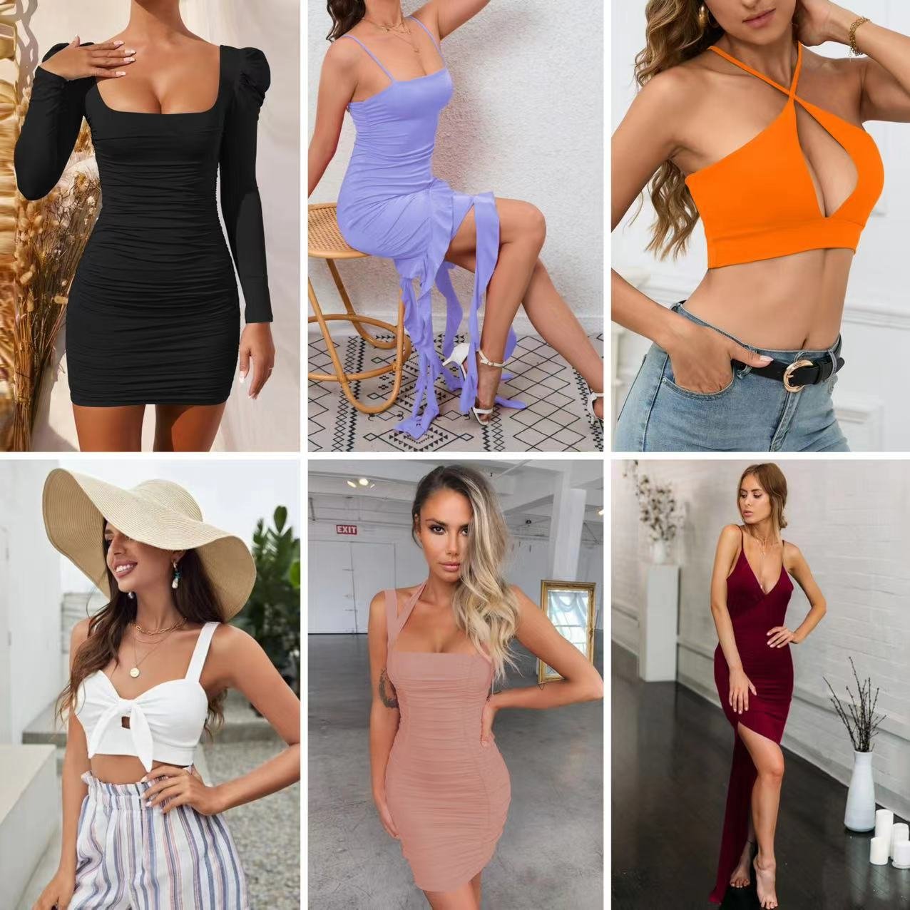 2024 Summer women's casual V-neck top sexy suspender vest printed wholesale clothes apparel stock