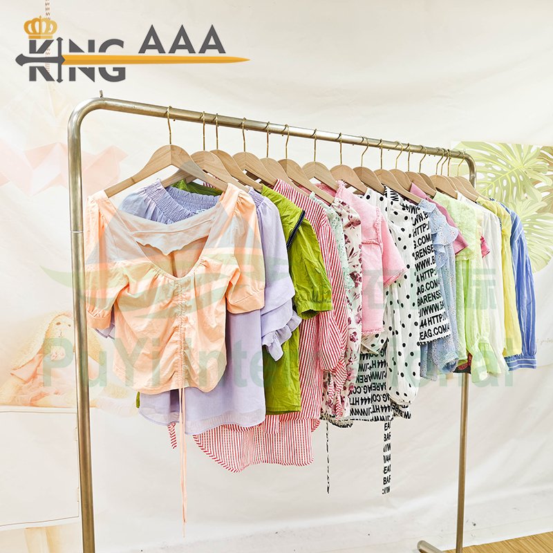 Wholesale Female Blouses Ladies Mixed Used Clothing Elegant Women Shirts Summer Used Clothes Second Hand Bale Clothes