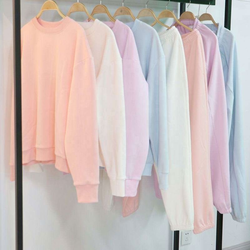 Wholesale women set Women's Jogger Fleece And Crew Neck Sweatshirt Sets Stock