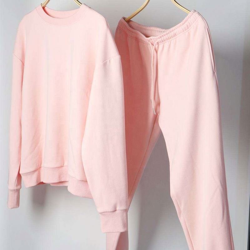 Wholesale women set Women's Jogger Fleece And Crew Neck Sweatshirt Sets Stock