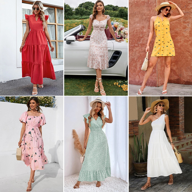 NEW Branded Clothes Women's Mix Style Stock Dresses T-shirts ropa mujer Small Shirts Pants Skirts Used Clothes