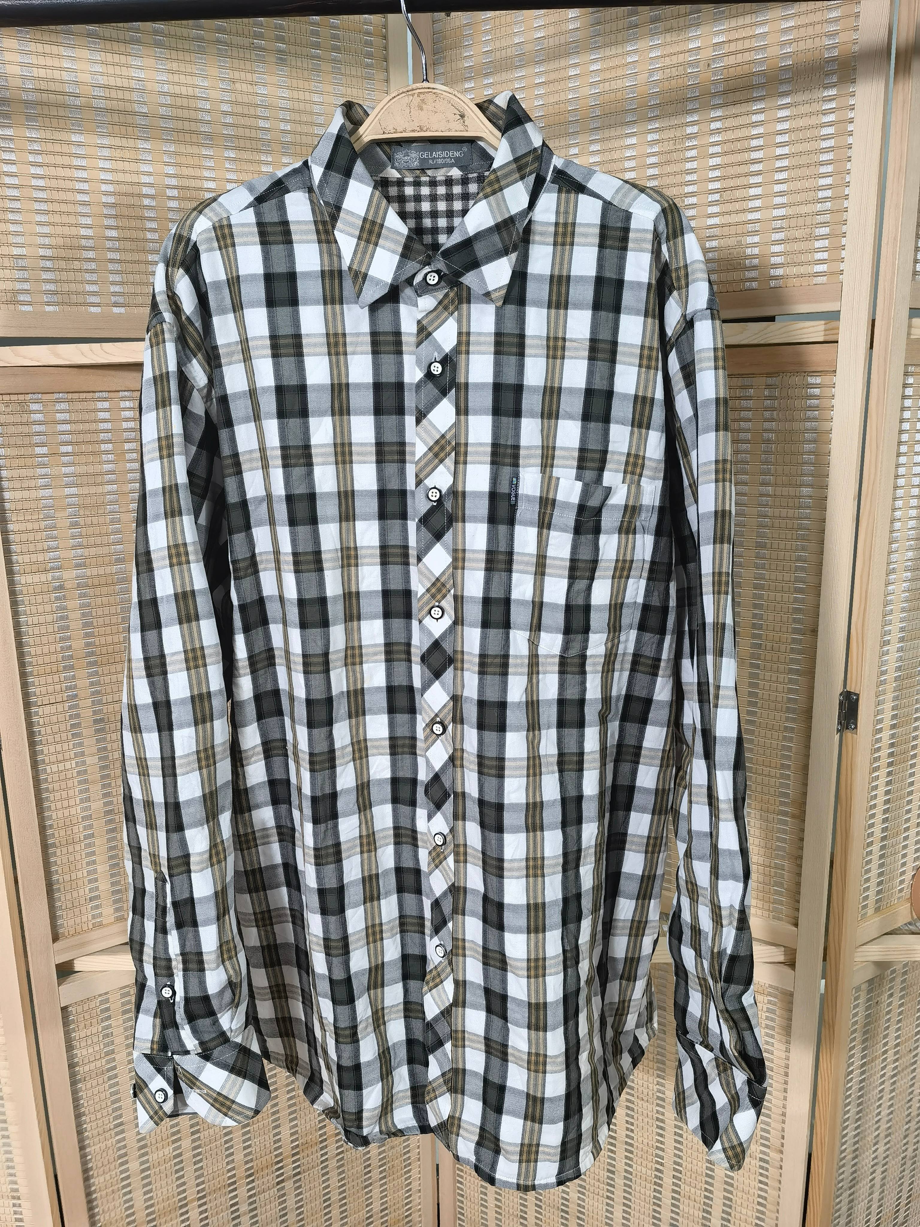 Wholesale High Quality Casual Fashion Button winter Second Hand Men's Shirts Used Clothes