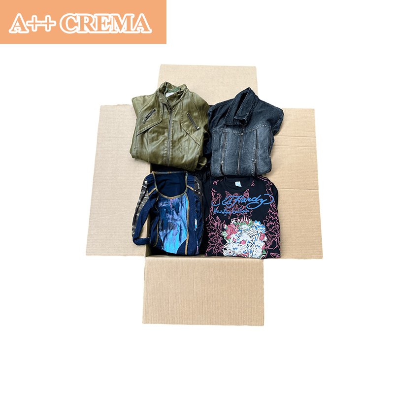 High Quality Factory Price Used Clothes Crema Outlet Clothes Crema Quality Assorted Clothes Wholesale Outlet Brand