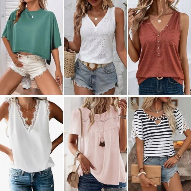 2024 used clothing wholesale inventory clothing women's casual tops clothing women's clothing mix and match styles random