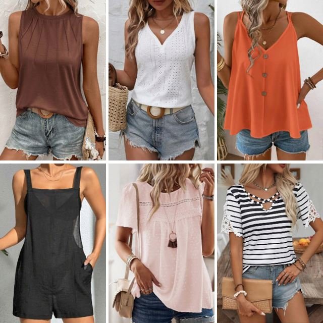 2024 used clothing wholesale inventory clothing women's casual tops clothing women's clothing mix and match styles random