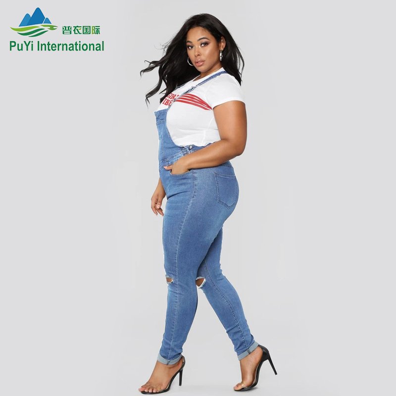 Wholesale suspender Denim pants second hand clothes used jeans bales From China