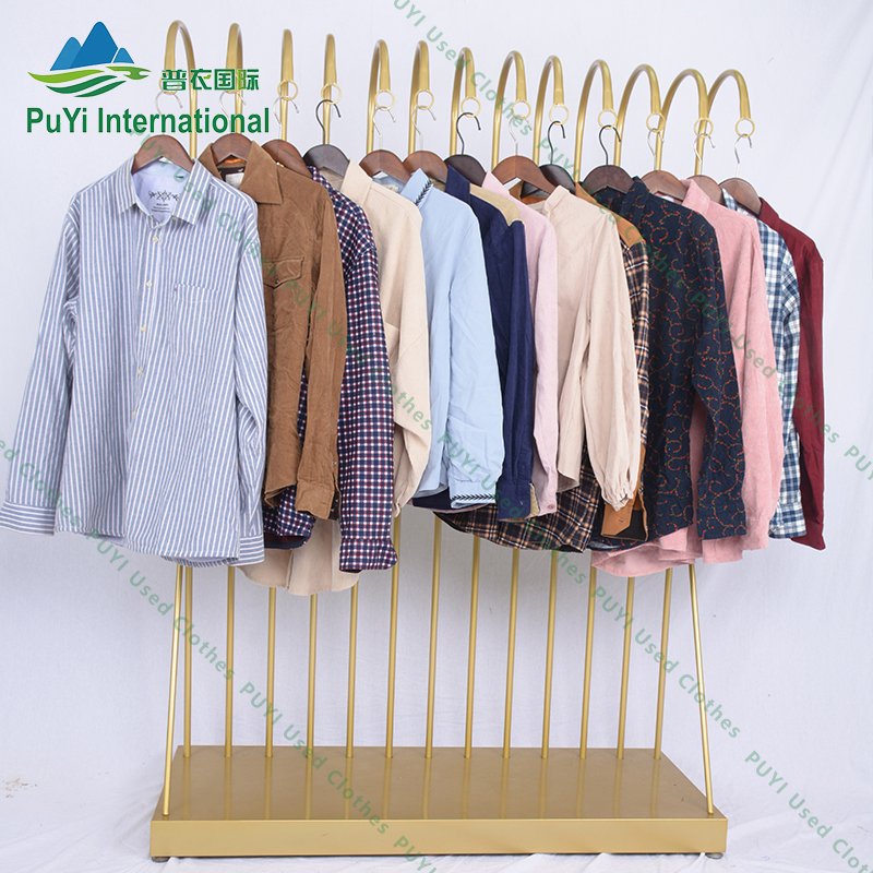 designer vintage ladies men shirts plaid flannerl mixed black men shirt used clothes bulk used clothing original